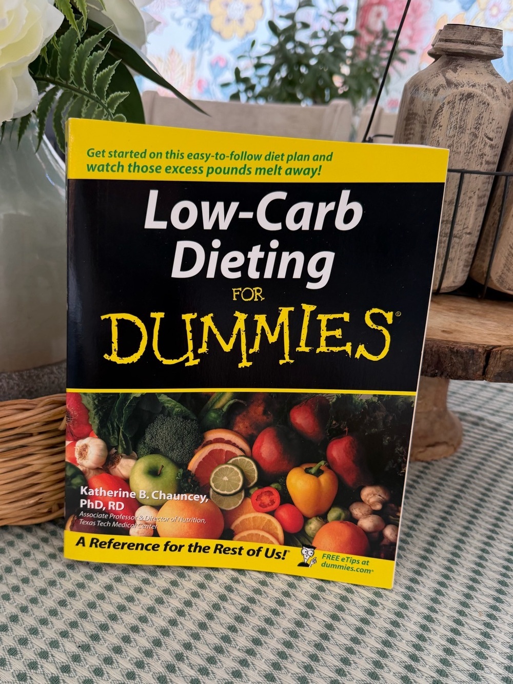 Low Carb Cookbook Low-Carb Dieting for Dummies — Yellow Cover